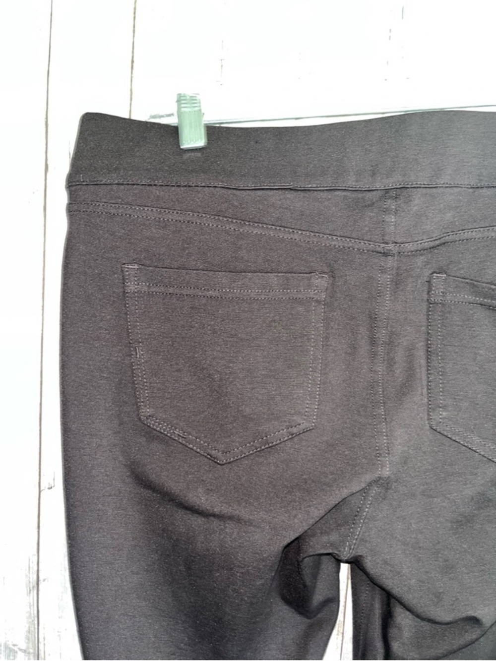 Liverpool Sienna Pull-On Leggings Size 12 Black Ponte Knit Slim Work Pants - Picture 4 of 7